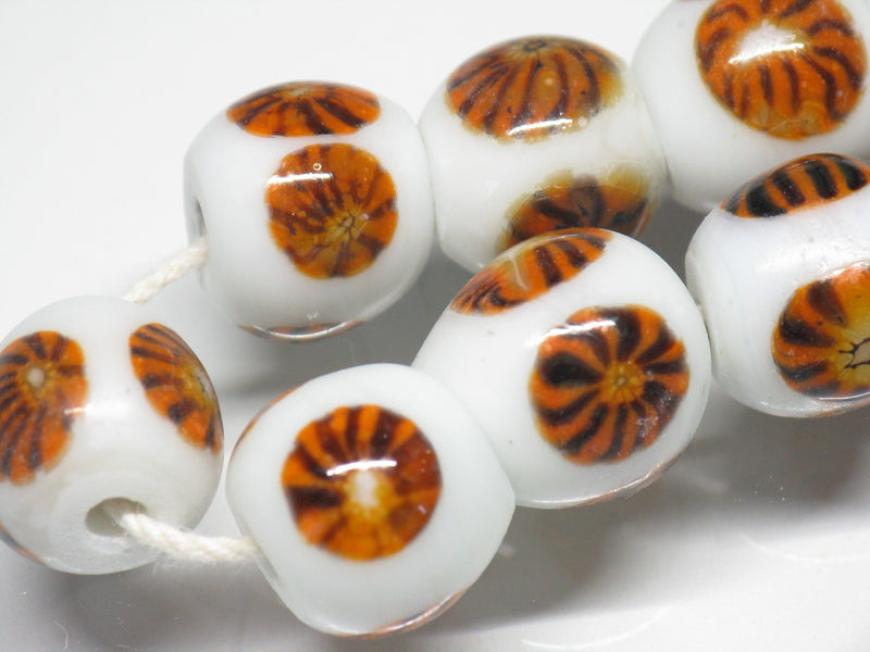 TOKO-BEADS AG501-06N Glass bead (Strand) 12~13mm AG501-06N とんぼ玉（連） 12~13mm Asian bead & African bead  Handmade,Lampeork,bead,asia,india,ethnic,parts,accessory,beads とんぼ玉,ビーズ,トンボ玉,アジア,インド,エスニック,手作り,パーツ,アクセサリー