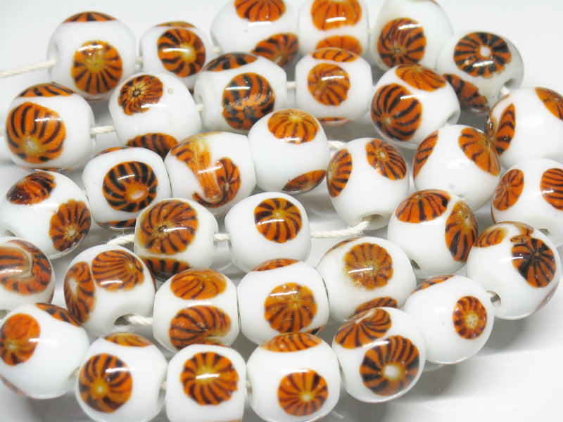 TOKO-BEADS AG501-06N Glass bead (Strand) 12~13mm AG501-06N とんぼ玉（連） 12~13mm Asian bead & African bead  Handmade,Lampeork,bead,asia,india,ethnic,parts,accessory,beads とんぼ玉,ビーズ,トンボ玉,アジア,インド,エスニック,手作り,パーツ,アクセサリー