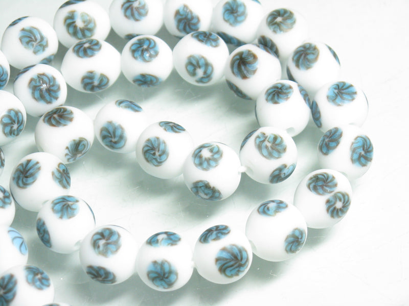 TOKO-BEADS AG501-09N Glass bead (Strand) 11~12mm AG501-09N とんぼ玉（連） 11~12mm Asian bead & African bead  Handmade,Lampeork,bead,asia,india,ethnic,parts,accessory,beads とんぼ玉,ビーズ,トンボ玉,アジア,インド,エスニック,手作り,パーツ,アクセサリー