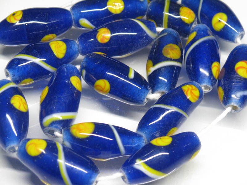 TOKO-BEADS AG541N Glass bead (Strand) 11~12mm AG541N とんぼ玉（連） 11~12mm Asian bead & African bead  Handmade,Lampeork,bead,asia,india,ethnic,parts,accessory,beads とんぼ玉,ビーズ,トンボ玉,アジア,インド,エスニック,手作り,パーツ,アクセサリー