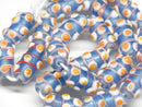 TOKO-BEADS AG549N Glass bead (Strand) 9mm AG549N スタッドビーズ（連） 9mm Asian bead & African bead  Handmade,Lampeork,bead,asia,india,ethnic,parts,accessory,beads とんぼ玉,ビーズ,トンボ玉,アジア,インド,エスニック,手作り,パーツ,アクセサリー
