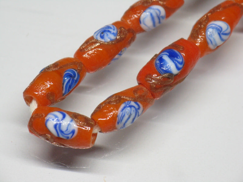 TOKO-BEADS AG562N Glass bead (Strand) 5.5mm AG562N とんぼ玉（連） 5.5mm Asian bead & African bead  Handmade,Lampeork,bead,asia,india,ethnic,parts,accessory,beads とんぼ玉,ビーズ,トンボ玉,アジア,インド,エスニック,手作り,パーツ,アクセサリー