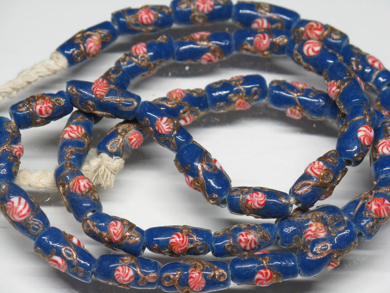 TOKO-BEADS AG563N Glass bead (Strand) 5.5mm AG563N とんぼ玉（連） 5.5mm Asian bead & African bead  Handmade,Lampeork,bead,asia,india,ethnic,parts,accessory,beads とんぼ玉,ビーズ,トンボ玉,アジア,インド,エスニック,手作り,パーツ,アクセサリー
