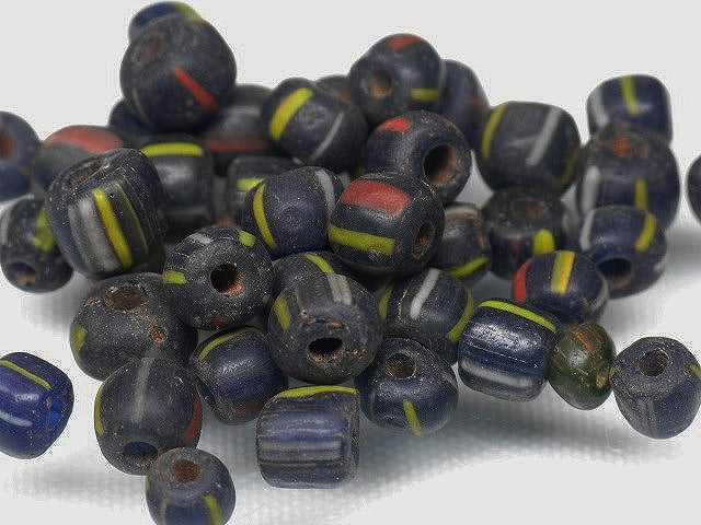 | TOKO-BEADS |AG605P マジャパヒト玉（10gセット） 4~7mmとんぼ玉,ビーズ,トンボ玉,アジア,インド,エスニック,手作り,パーツ,アクセサリー