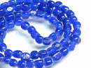 TOKO-BEADS AG614-03N Glass bead (strand) 5~6mm AG614-03N 三角とんぼ玉（連） 5~6mm Asian bead & African bead  Handmade,Lampeork,bead,asia,india,ethnic,parts,accessory,beads とんぼ玉,ビーズ,トンボ玉,アジア,インド,エスニック,手作り,パーツ,アクセサリー