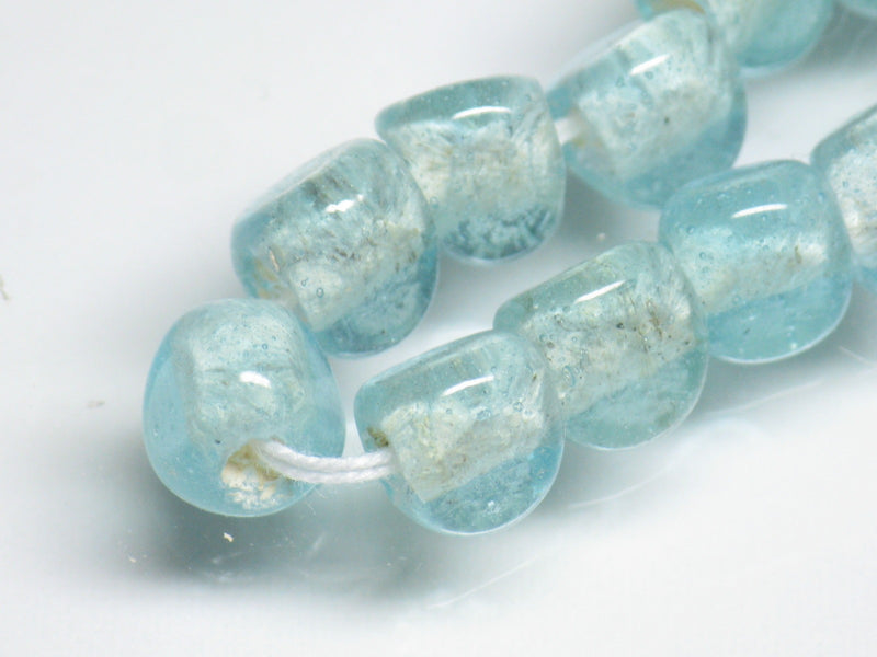 TOKO-BEADS AG614N-25 Glass bead (strand) 6mm AG614N-25 三角とんぼ玉（連） 6mm Asian bead & African bead  Handmade,Lampeork,bead,asia,india,ethnic,parts,accessory,beads とんぼ玉,ビーズ,トンボ玉,アジア,インド,エスニック,手作り,パーツ,アクセサリー