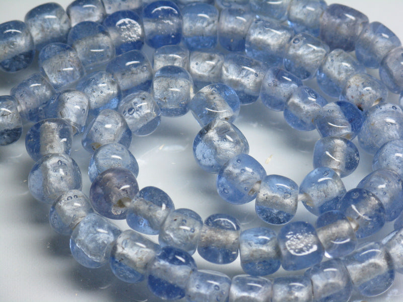 TOKO-BEADS AG614N-45 Glass bead (strand) 6mm AG614N-45 三角とんぼ玉（連） 6mm Asian bead & African bead  Handmade,Lampeork,bead,asia,india,ethnic,parts,accessory,beads とんぼ玉,ビーズ,トンボ玉,アジア,インド,エスニック,手作り,パーツ,アクセサリー
