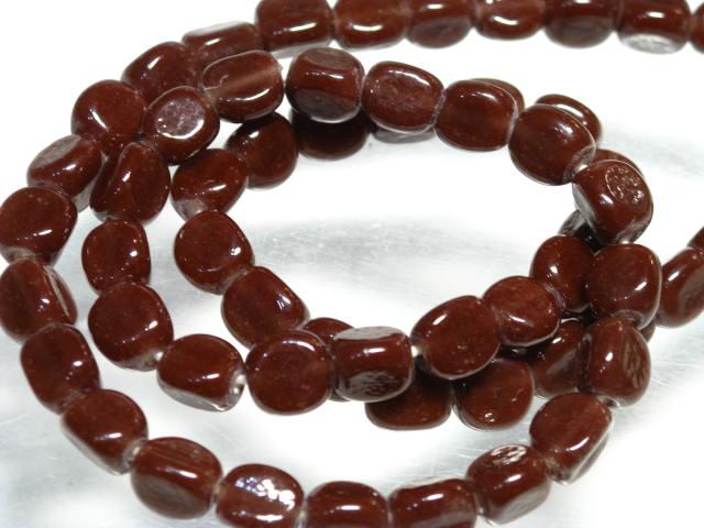 | TOKO-BEADS |AG614N-54 三角とんぼ玉（連） 7.5mmとんぼ玉,ビーズ,トンボ玉,アジア,インド,エスニック,手作り,パーツ,アクセサリー