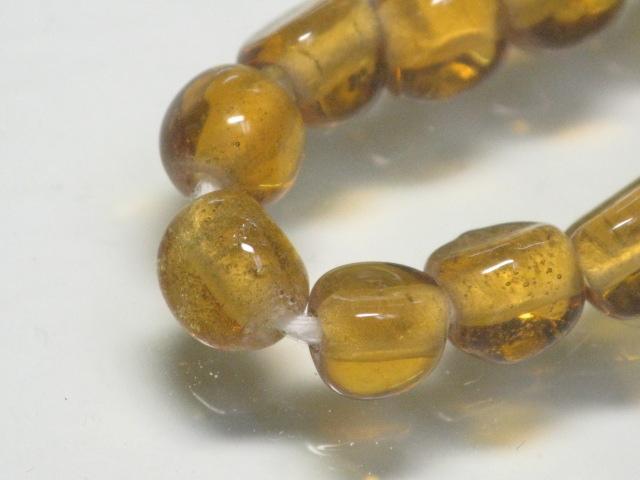 TOKO-BEADS AG614N-74 Glass bead (strand) 7.5mm AG614N-74 三角とんぼ玉（連） 7.5mm Asian bead & African bead  Handmade,Lampeork,bead,asia,india,ethnic,parts,accessory,beads とんぼ玉,ビーズ,トンボ玉,アジア,インド,エスニック,手作り,パーツ,アクセサリー