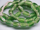 TOKO-BEADS AG614-83N Glass bead (strand) 7mm AG614-83N 三角とんぼ玉（ロング）（連） 7mm Asian bead & African bead  Handmade,Lampeork,bead,asia,india,ethnic,parts,accessory,beads とんぼ玉,ビーズ,トンボ玉,アジア,インド,エスニック,手作り,パーツ,アクセサリー