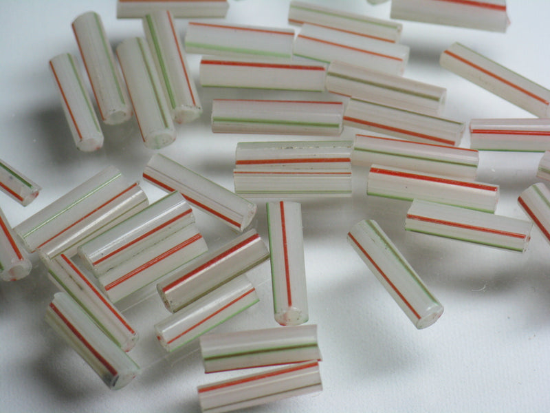 TOKO-BEADS AG629-01P Glass bamboo bead (42pcs) 2.5~3.5mm AG629-01P バンブービーズ（42個パック） 2.5~3.5mm Asian bead & African bead  Handmade,Lampeork,bead,asia,india,ethnic,parts,accessory,beads とんぼ玉,ビーズ,トンボ玉,アジア,インド,エスニック,手作り,パーツ,アクセサリー
