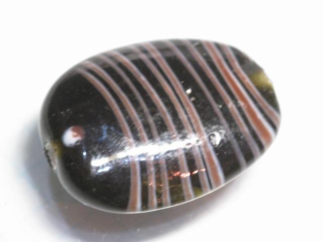 TOKO-BEADS AG800-14 Glass bead (Fish) 23mm AG800-14 オーバルビーズ（魚） 23mm Asian bead & African bead  Handmade,Lampeork,bead,asia,india,ethnic,parts,accessory,beads とんぼ玉,ビーズ,トンボ玉,アジア,インド,エスニック,手作り,パーツ,アクセサリー