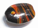 TOKO-BEADS AG800-15 Glass bead (Fish) 25mm AG800-15 オーバルビーズ（魚） 25mm Asian bead & African bead  Handmade,Lampeork,bead,asia,india,ethnic,parts,accessory,beads とんぼ玉,ビーズ,トンボ玉,アジア,インド,エスニック,手作り,パーツ,アクセサリー