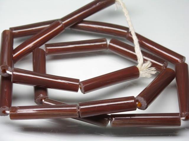 TOKO-BEADS AG852-27N Glass bamboo bead  (L) (strand) 6.5~8mm AG852-27N バンブービーズL（連） 6.5~8mm Asian bead & African bead  Handmade,Lampeork,bead,asia,india,ethnic,parts,accessory,beads とんぼ玉,ビーズ,トンボ玉,アジア,インド,エスニック,手作り,パーツ,アクセサリー
