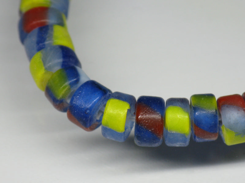 TOKO-BEADS AG863-02N Glass tube bead (strand) 7~7.5mm AG863-02N チューブ型ガラスビーズ（連） 7~7.5mm Asian bead & African bead  Handmade,Lampeork,bead,asia,india,ethnic,parts,accessory,beads とんぼ玉,ビーズ,トンボ玉,アジア,インド,エスニック,手作り,パーツ,アクセサリー