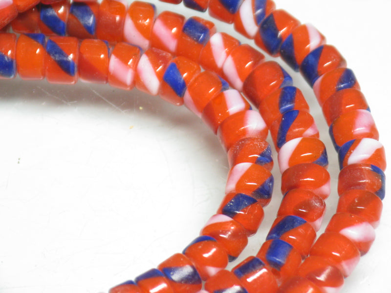 TOKO-BEADS AG863-04N Glass tube bead 5.5mm AG863-04N チューブ型ガラスビーズ 5.5mm Asian bead & African bead  Handmade,Lampeork,bead,asia,india,ethnic,parts,accessory,beads とんぼ玉,ビーズ,トンボ玉,アジア,インド,エスニック,手作り,パーツ,アクセサリー