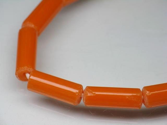 TOKO-BEADS AG873-15N Glass bamboo bead (strand) 5.5~7mm AG873-15N バンブービーズ（連） 5.5~7mm Asian bead & African bead  Handmade,Lampeork,bead,asia,india,ethnic,parts,accessory,beads とんぼ玉,ビーズ,トンボ玉,アジア,インド,エスニック,手作り,パーツ,アクセサリー