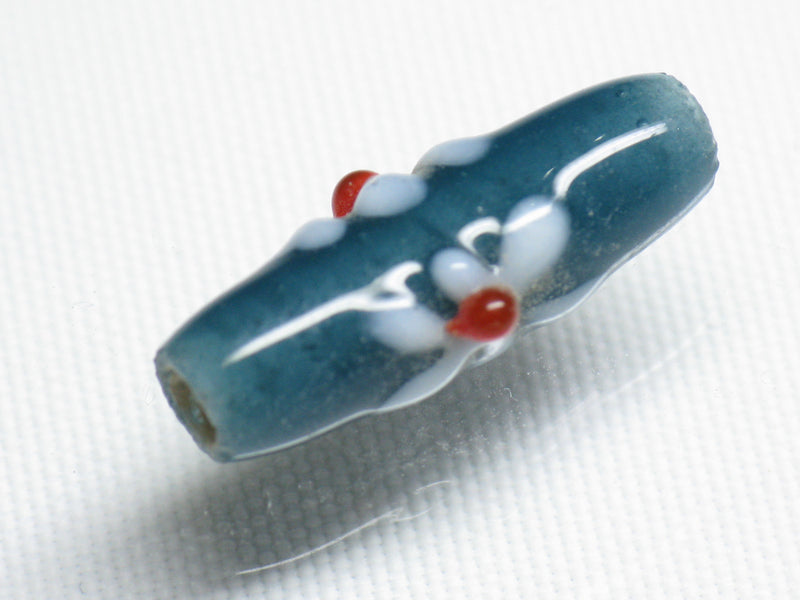 TOKO-BEADS AG891-04 Glass bead 7.5mm AG891-04 フラワービーズ 7.5mm Asian bead & African bead  Handmade,Lampeork,bead,asia,india,ethnic,parts,accessory,beads とんぼ玉,ビーズ,トンボ玉,アジア,インド,エスニック,手作り,パーツ,アクセサリー