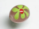 TOKO-BEADS AG903-49 Glass bead 13mm AG903-49 フラワービーズ 13mm Asian bead & African bead  Handmade,Lampeork,bead,asia,india,ethnic,parts,accessory,beads とんぼ玉,ビーズ,トンボ玉,アジア,インド,エスニック,手作り,パーツ,アクセサリー