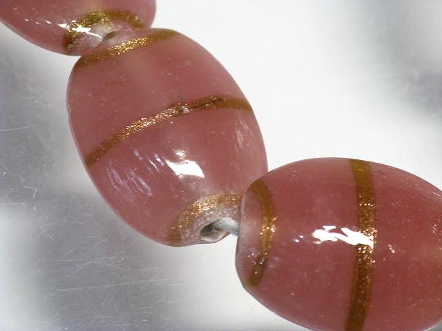 TOKO-BEADS AG903N-26 Glass bead (strand) 19mm AG903N-26 オーバルビーズ（連） 19mm Asian bead & African bead  Handmade,Lampeork,bead,asia,india,ethnic,parts,accessory,beads とんぼ玉,ビーズ,トンボ玉,アジア,インド,エスニック,手作り,パーツ,アクセサリー