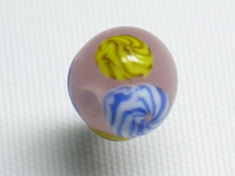 TOKO-BEADS AG904-38 Glass bead 10.5mm AG904-38 フラワービーズ 10.5mm Asian bead & African bead  Handmade,Lampeork,bead,asia,india,ethnic,parts,accessory,beads とんぼ玉,ビーズ,トンボ玉,アジア,インド,エスニック,手作り,パーツ,アクセサリー