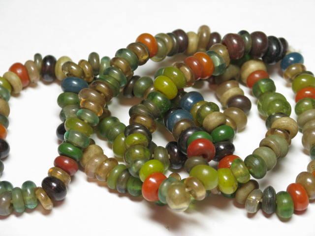 | TOKO-BEADS |AG906-45 リングシードビーズ（連） 6~7mmとんぼ玉,ビーズ,トンボ玉,アジア,インド,エスニック,手作り,パーツ,アクセサリー