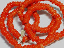 TOKO-BEADS AG906N-91 Glass Seed bead (strand) 7.5mm AG906N-91 リングシードビーズ（連） 7.5mm Asian bead & African bead  Handmade,Lampeork,bead,asia,india,ethnic,parts,accessory,beads とんぼ玉,ビーズ,トンボ玉,アジア,インド,エスニック,手作り,パーツ,アクセサリー