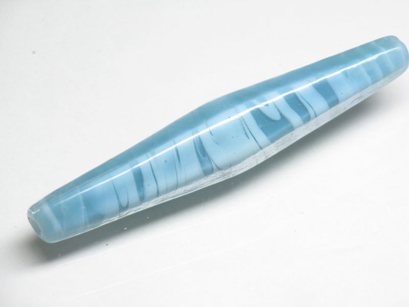 TOKO-BEADS AG914-51 Long rhombus glass bead 14mm AG914-51 長尺ひし型ガラスビーズ 14mm Asian bead & African bead  Handmade,Lampeork,bead,asia,india,ethnic,parts,accessory,beads とんぼ玉,ビーズ,トンボ玉,アジア,インド,エスニック,手作り,パーツ,アクセサリー