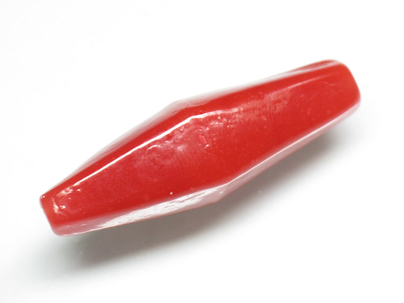 TOKO-BEADS AG914-77 Long rhombus glass bead 14mm AG914-77 長尺ひし型ガラスビーズ 14mm Asian bead & African bead  Handmade,Lampeork,bead,asia,india,ethnic,parts,accessory,beads とんぼ玉,ビーズ,トンボ玉,アジア,インド,エスニック,手作り,パーツ,アクセサリー