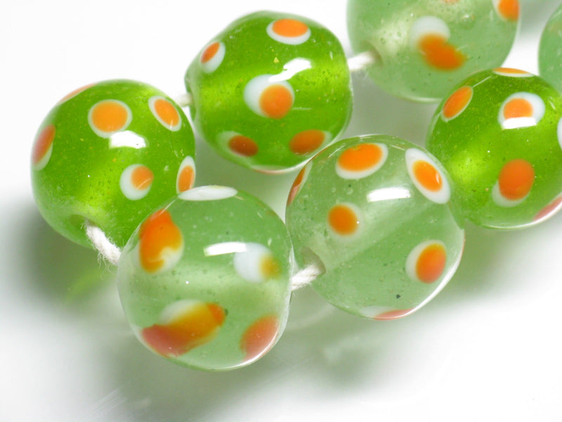 TOKO-BEADS AG918-06N Glass bead (strand) 12~14mm AG918-06N とんぼ玉（連） 12~14mm Asian bead & African bead  Handmade,Lampeork,bead,asia,india,ethnic,parts,accessory,beads とんぼ玉,ビーズ,トンボ玉,アジア,インド,エスニック,手作り,パーツ,アクセサリー