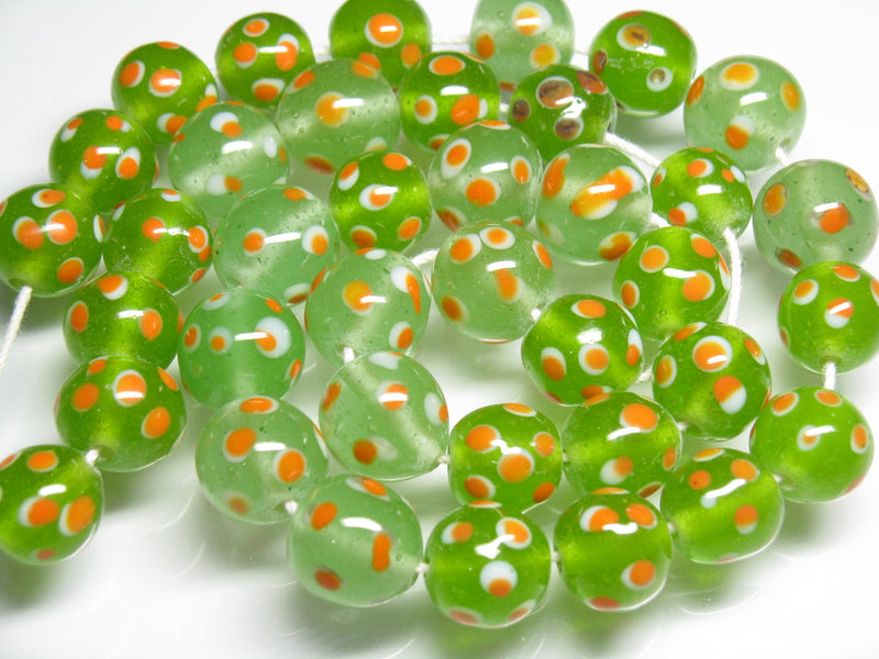 TOKO-BEADS AG918-06N Glass bead (strand) 12~14mm AG918-06N とんぼ玉（連） 12~14mm Asian bead & African bead  Handmade,Lampeork,bead,asia,india,ethnic,parts,accessory,beads とんぼ玉,ビーズ,トンボ玉,アジア,インド,エスニック,手作り,パーツ,アクセサリー