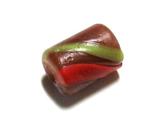TOKO-BEADS AG919-06 Glass bead 6mm AG919-06 ストライプチューブ 6mm Asian bead & African bead  Handmade,Lampeork,bead,asia,india,ethnic,parts,accessory,beads とんぼ玉,ビーズ,トンボ玉,アジア,インド,エスニック,手作り,パーツ,アクセサリー