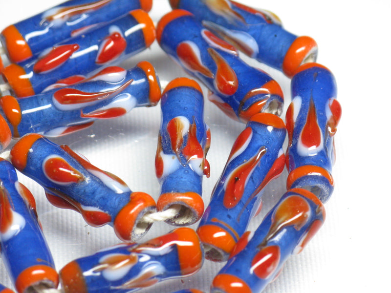 TOKO-BEADS AG919-24N Glass bead (strand) 6.5~7.5mm AG919-24N とんぼ玉（連） 6.5~7.5mm Asian bead & African bead  Handmade,Lampeork,bead,asia,india,ethnic,parts,accessory,beads とんぼ玉,ビーズ,トンボ玉,アジア,インド,エスニック,手作り,パーツ,アクセサリー