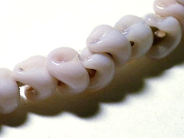 TOKO-BEADS AG921N-54 Glass wave bead (strand) 6~7mm AG921N-54 スモールウェイブビーズ（連） 6~7mm Asian bead & African bead  Handmade,Lampeork,bead,asia,india,ethnic,parts,accessory,beads とんぼ玉,ビーズ,トンボ玉,アジア,インド,エスニック,手作り,パーツ,アクセサリー
