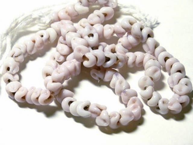 TOKO-BEADS AG921N-54 Glass wave bead (strand) 6~7mm AG921N-54 スモールウェイブビーズ（連） 6~7mm Asian bead & African bead  Handmade,Lampeork,bead,asia,india,ethnic,parts,accessory,beads とんぼ玉,ビーズ,トンボ玉,アジア,インド,エスニック,手作り,パーツ,アクセサリー