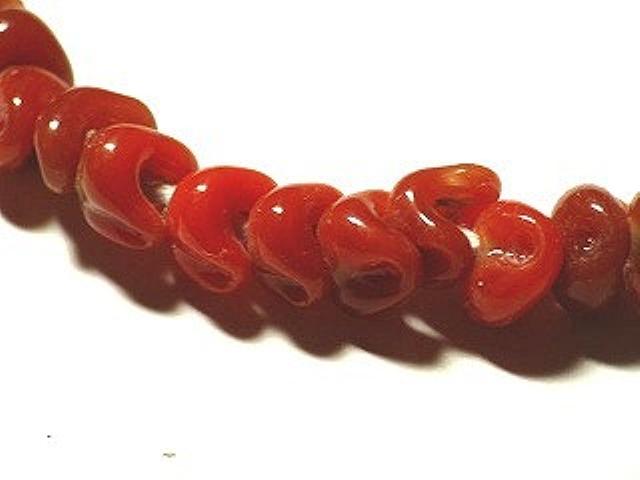 TOKO-BEADS AG921N-61 Glass wave bead (strand) 6~7mm AG921N-61 スモールウェイブビーズ（連） 6~7mm Asian bead & African bead  Handmade,Lampeork,bead,asia,india,ethnic,parts,accessory,beads とんぼ玉,ビーズ,トンボ玉,アジア,インド,エスニック,手作り,パーツ,アクセサリー