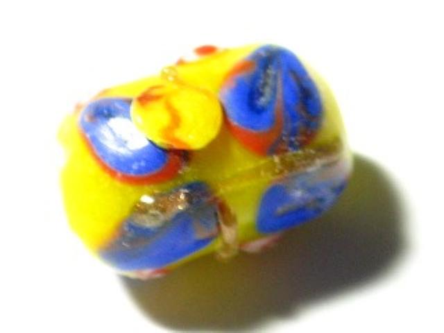 TOKO-BEADS AG923-10 Glass bead 8~8.5mm AG923-10 フラワーチューブ 8~8.5mm Asian bead & African bead  Handmade,Lampeork,bead,asia,india,ethnic,parts,accessory,beads とんぼ玉,ビーズ,トンボ玉,アジア,インド,エスニック,手作り,パーツ,アクセサリー