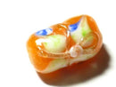 TOKO-BEADS AG923-12 Glass bead 8~8.5mm AG923-12 フラワーチューブ 8~8.5mm Asian bead & African bead  Handmade,Lampeork,bead,asia,india,ethnic,parts,accessory,beads とんぼ玉,ビーズ,トンボ玉,アジア,インド,エスニック,手作り,パーツ,アクセサリー