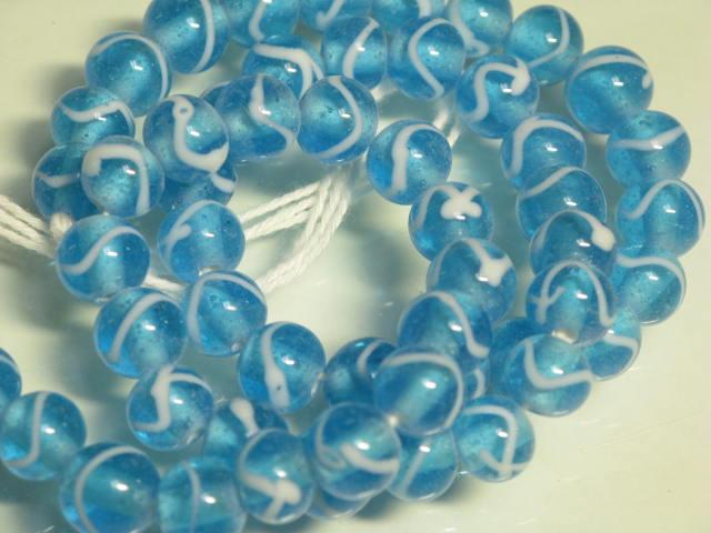 | TOKO-BEADS |AG927N-82 とんぼ玉（連） 8~9mmとんぼ玉,ビーズ,トンボ玉,アジア,インド,エスニック,手作り,パーツ,アクセサリー