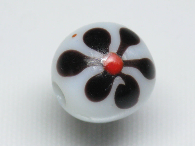 TOKO-BEADS AG929-16 Glass bead 11~12mm AG929-16 フラワービーズ 11~12mm Asian bead & African bead  Handmade,Lampeork,bead,asia,india,ethnic,parts,accessory,beads とんぼ玉,ビーズ,トンボ玉,アジア,インド,エスニック,手作り,パーツ,アクセサリー