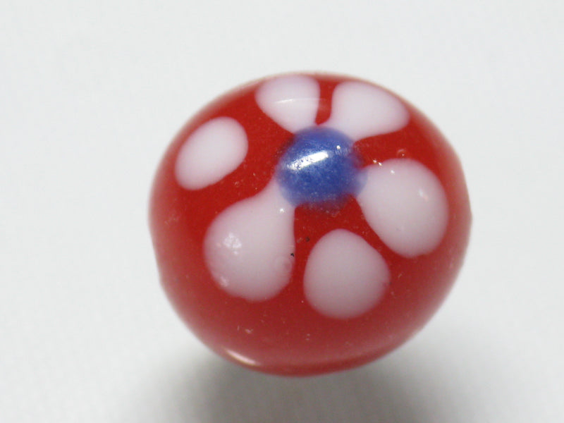 TOKO-BEADS AG929-22 Glass bead 12~13mm AG929-22 フラワービーズ 12~13mm Asian bead & African bead  Handmade,Lampeork,bead,asia,india,ethnic,parts,accessory,beads とんぼ玉,ビーズ,トンボ玉,アジア,インド,エスニック,手作り,パーツ,アクセサリー