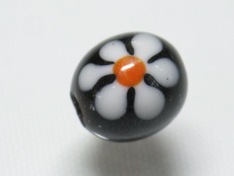 TOKO-BEADS AG929-25 Glass bead 12~13mm AG929-25 フラワービーズ 12~13mm Asian bead & African bead  Handmade,Lampeork,bead,asia,india,ethnic,parts,accessory,beads とんぼ玉,ビーズ,トンボ玉,アジア,インド,エスニック,手作り,パーツ,アクセサリー