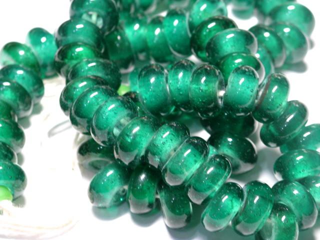 | TOKO-BEADS |AG933N-11 リング型ビーズ（連） 11~12mmとんぼ玉,ビーズ,トンボ玉,アジア,インド,エスニック,手作り,パーツ,アクセサリー