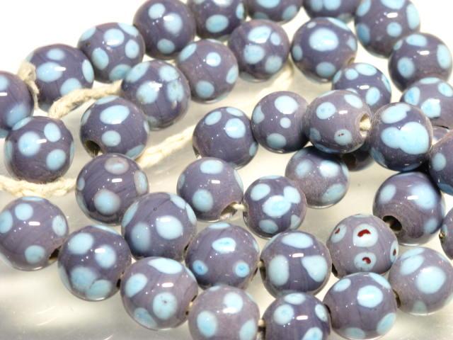 | TOKO-BEADS |AG935N-59 とんぼ玉（連） 12.5~13.5mmとんぼ玉,ビーズ,トンボ玉,アジア,インド,エスニック,手作り,パーツ,アクセサリー