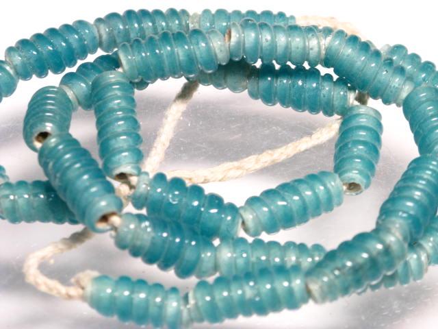 | TOKO-BEADS |AG935N-92 トゥイストビーズ（連） 7~8mmとんぼ玉,ビーズ,トンボ玉,アジア,インド,エスニック,手作り,パーツ,アクセサリー