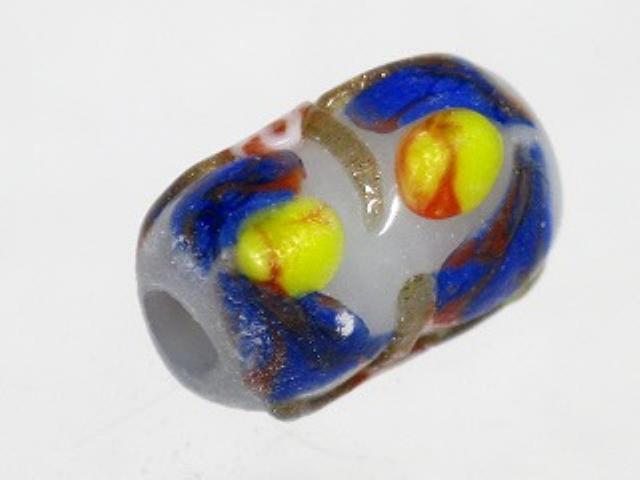 TOKO-BEADS AG935S-64 Glass bead 8~8.5mm AG935S-64 フラワーチューブ 8~8.5mm Asian bead & African bead  Handmade,Lampeork,bead,asia,india,ethnic,parts,accessory,beads とんぼ玉,ビーズ,トンボ玉,アジア,インド,エスニック,手作り,パーツ,アクセサリー