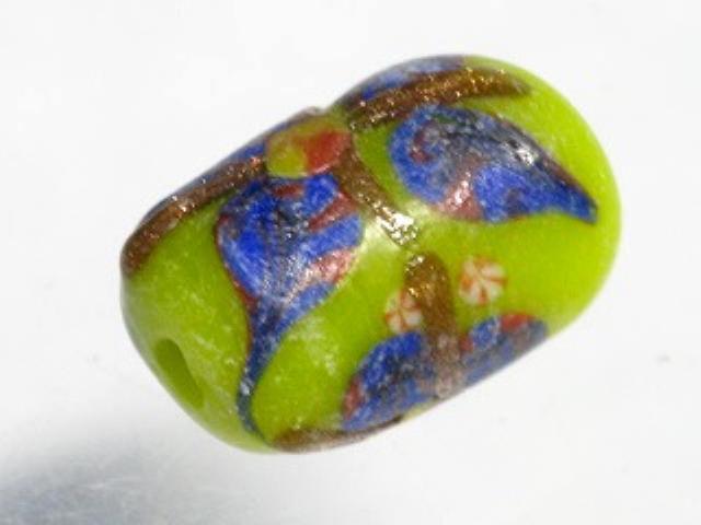 TOKO-BEADS AG935S-66 Glass bead 8~8.5mm AG935S-66 フラワーチューブ 8~8.5mm Asian bead & African bead  Handmade,Lampeork,bead,asia,india,ethnic,parts,accessory,beads とんぼ玉,ビーズ,トンボ玉,アジア,インド,エスニック,手作り,パーツ,アクセサリー