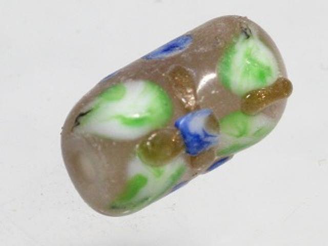 TOKO-BEADS AG935S-72 Glass bead 8~8.5mm AG935S-72 フラワーチューブ 8~8.5mm Asian bead & African bead  Handmade,Lampeork,bead,asia,india,ethnic,parts,accessory,beads とんぼ玉,ビーズ,トンボ玉,アジア,インド,エスニック,手作り,パーツ,アクセサリー