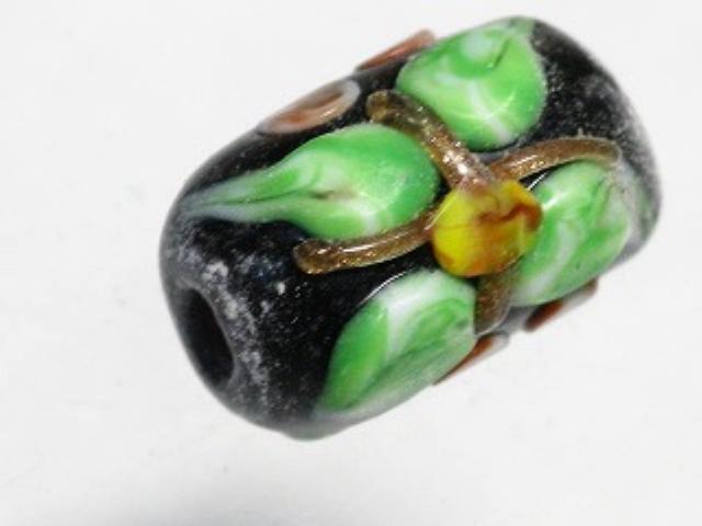 TOKO-BEADS AG935S-73 Glass bead 8~8.5mm AG935S-73 フラワーチューブ 8~8.5mm Asian bead & African bead  Handmade,Lampeork,bead,asia,india,ethnic,parts,accessory,beads とんぼ玉,ビーズ,トンボ玉,アジア,インド,エスニック,手作り,パーツ,アクセサリー