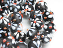 TOKO-BEADS AG936-31N Glass bead (strand) 11~13mm AG936-31N フラワービーズ（連） 11~13mm Asian bead & African bead  Handmade,Lampeork,bead,asia,india,ethnic,parts,accessory,beads とんぼ玉,ビーズ,トンボ玉,アジア,インド,エスニック,手作り,パーツ,アクセサリー